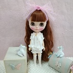 ブライスアウトフィット 🍎047 ふんわりお星様セット(ピンク) ② ＊blythe outfit