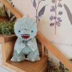 【sale】怪獣ちゃん SakuBear14㎝ (ブルーアイ) テディベア  