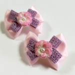 レースリボンバレッタ🎀犬用◆NO.268