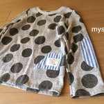 丸と四角と台形の長袖Ｔシャツ size120