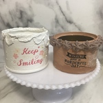 多肉ケーキ🍫リメイク缶🌸2点セット