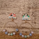 vintagetoffee vintagepins セントバーナード 犬 dogs ヴィンテージ vintage アンティーク ピアス イヤリング