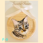 【送料無料】F-9🐾通年使える猫ちゃんオーナメント/キジトラ猫