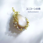 チョコレートムーンストーンペンダント（ワイヤージュエリー☆ワイヤーアクセサリー☆ワイヤーラッピング天然石ネックレス）