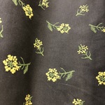 刺繍布＜おぼろ月夜＞綿麻キャンバス　カーキ30センチ