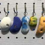 クライミングホールド型キーホルダー