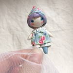 小さなお人形＊青色