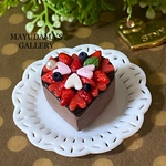 ミニチュア♡ハートのイチゴケーキ♫