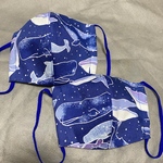 《予約販売》夜空のクジラ立体マスク ･大人用