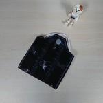 使いかけマスクケース(楽譜ネコ柄ブラック)
