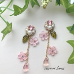 No.304 ゆらゆら揺れる桜ピアス/イヤリング
