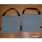 m様ご予約品☆防災頭巾カバー☆ヒッコリーデニム(ネイビー）☆2点