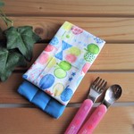 カトラリーケース☆ちょうちょリボン＊ブルー