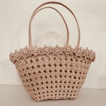 エコクラフトバッグ　⁑春カラー⁑  大人お出かけバッグ