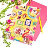 鼻ぺちゃ犬のクリアファイル〈A4〉