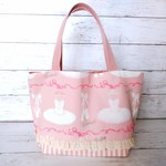 バレリーナ柄のバッグ(送料込)