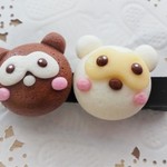 タヌキ饅頭のヘアクリップ