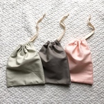 シンプルカラー　コップ入れ　巾着