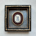 [museum] 刺繍ブローチ(ウサギ)