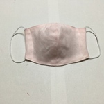 Wガーゼ立体マスク（大人用Ｍサイズ）水玉 ピンク