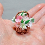 小さな花かご