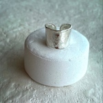 silver925 Wide texture ring