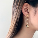 weave (gold) 大ぶりピアス・イヤリング
