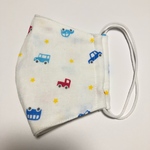 子供用立体ガーゼマスク⭐︎車