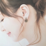 アレルギー対応✴︎再販♡silver 透かしフラワー ぶら下げタイプ＊ピアス・イヤリング