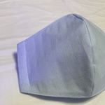 ダブルガーゼ　立体マスク　女性　男性用　手作り 布マスク【ブルー】