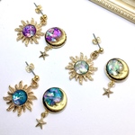 月と太陽のシェルピアス/イヤリング
