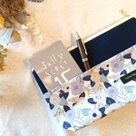 涼やか色の花の世界バッグインバッグ