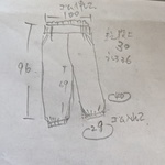 a様オーダーテーパードラインパンツ