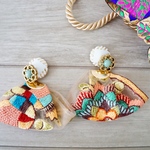 2wayカラフル刺繍リボンタッセル