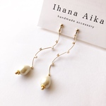 pearl long pierce / earring