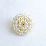 刺繍ボタン（ecru）