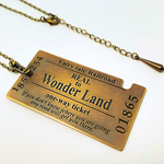 【Wonder Land】行き片道切符ネックレス