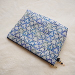 Ａさまご予約品　★LIBERTY　Maisie　メイジー　3B　ビニコの中布・内ポケット・まち付きポーチ　