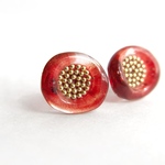 べっこうお花ピアス／イヤリング