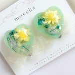 3.melty heart bouquet。 bright green