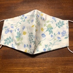 ハンドメイド花柄コットン立体マスク
