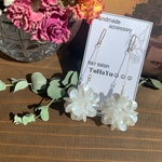 再販♡パールフラワーピアス♡ロング