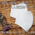 抗菌ガーゼの立体マスク　大人サイズ　ホワイト