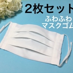 再販×2【2枚セット】プリーツマスク 白