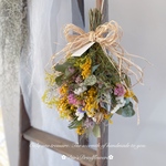 Pa様オーダー　　ミモザミランドールのドライフラワスワッグ