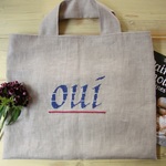 【miuchiumi様オーダー品】oui刺繍のトートバッグ