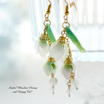 【スズランピアス】*lily of the valley*【ホワイト】再販