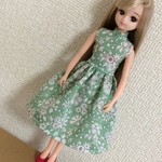 リカちゃん リバティプリントのワンピース
