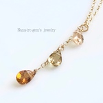 ＊1点もの＊14kgf tourmaline necklace