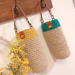  ❤️再販❤️❤︎スタバ❤︎サニーボトル用にも❤︎大人可愛いペットボトルカバー❤︎水筒カバー❤︎イニシャル入れます